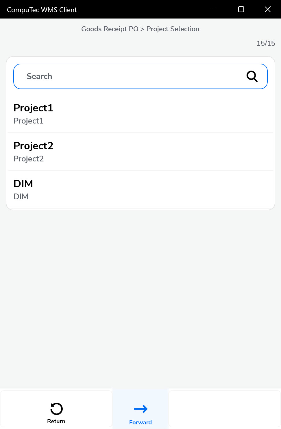 project Selection