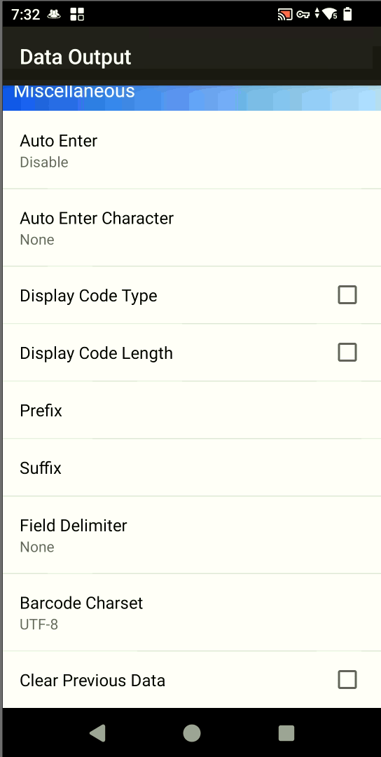 Data Output
