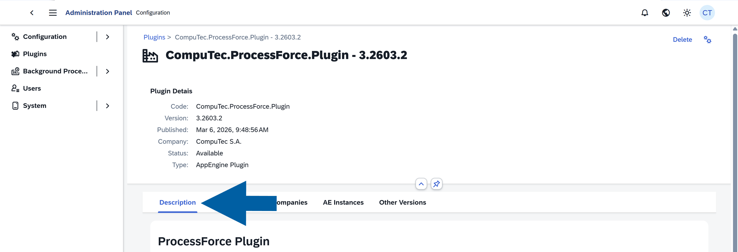 plugin description