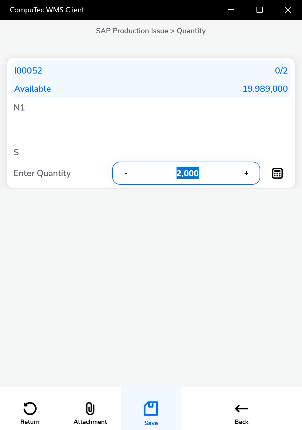 Quantity