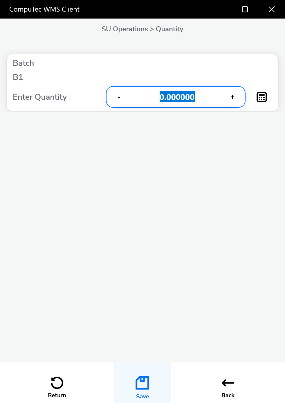 Quantity