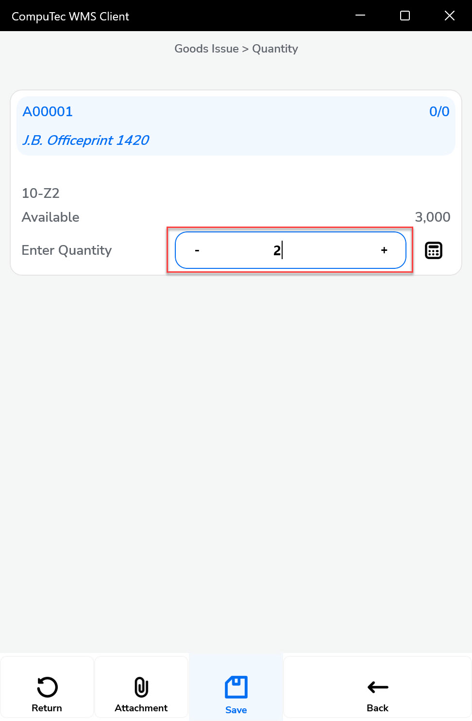 Quantity