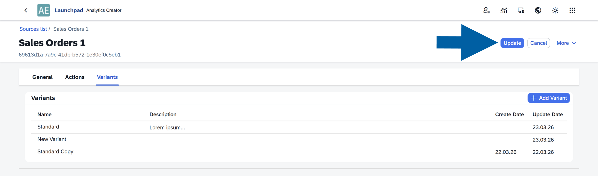 screen showing updateing changes in a source