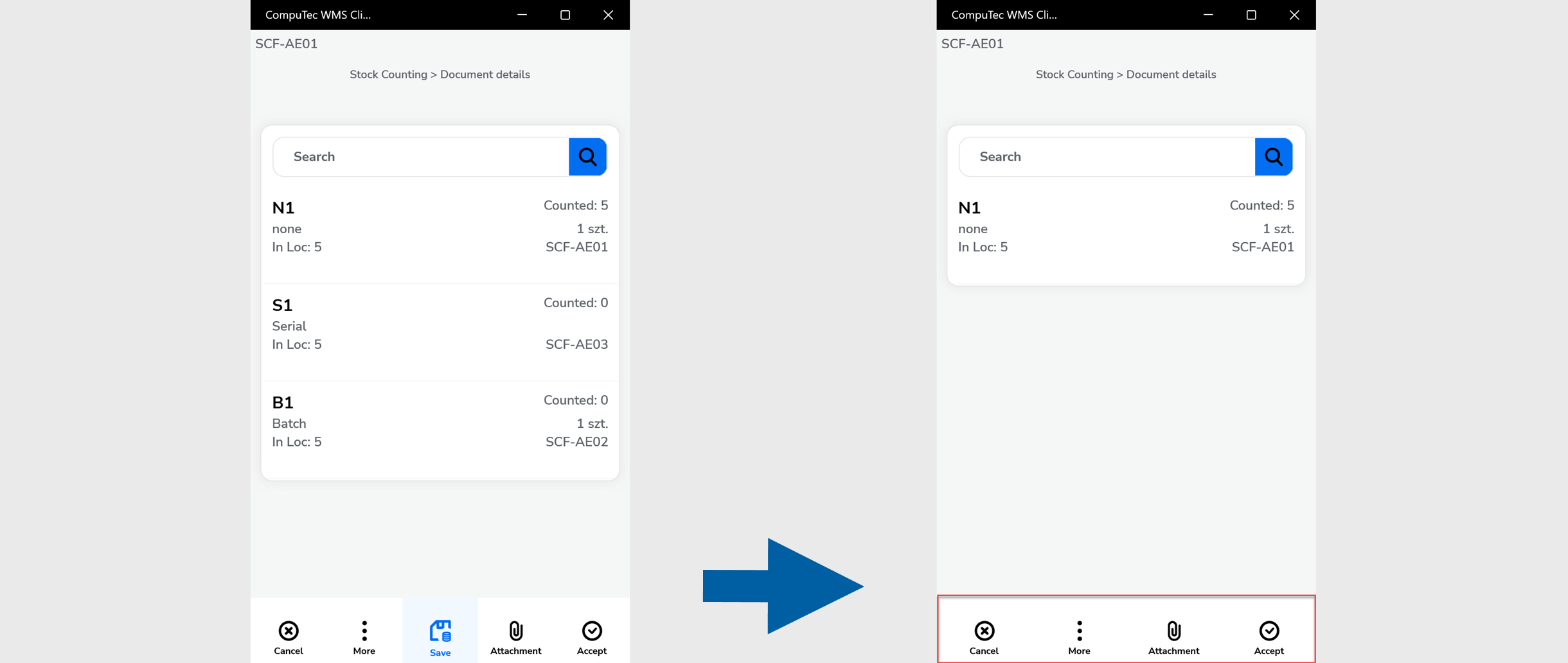 Hide save button