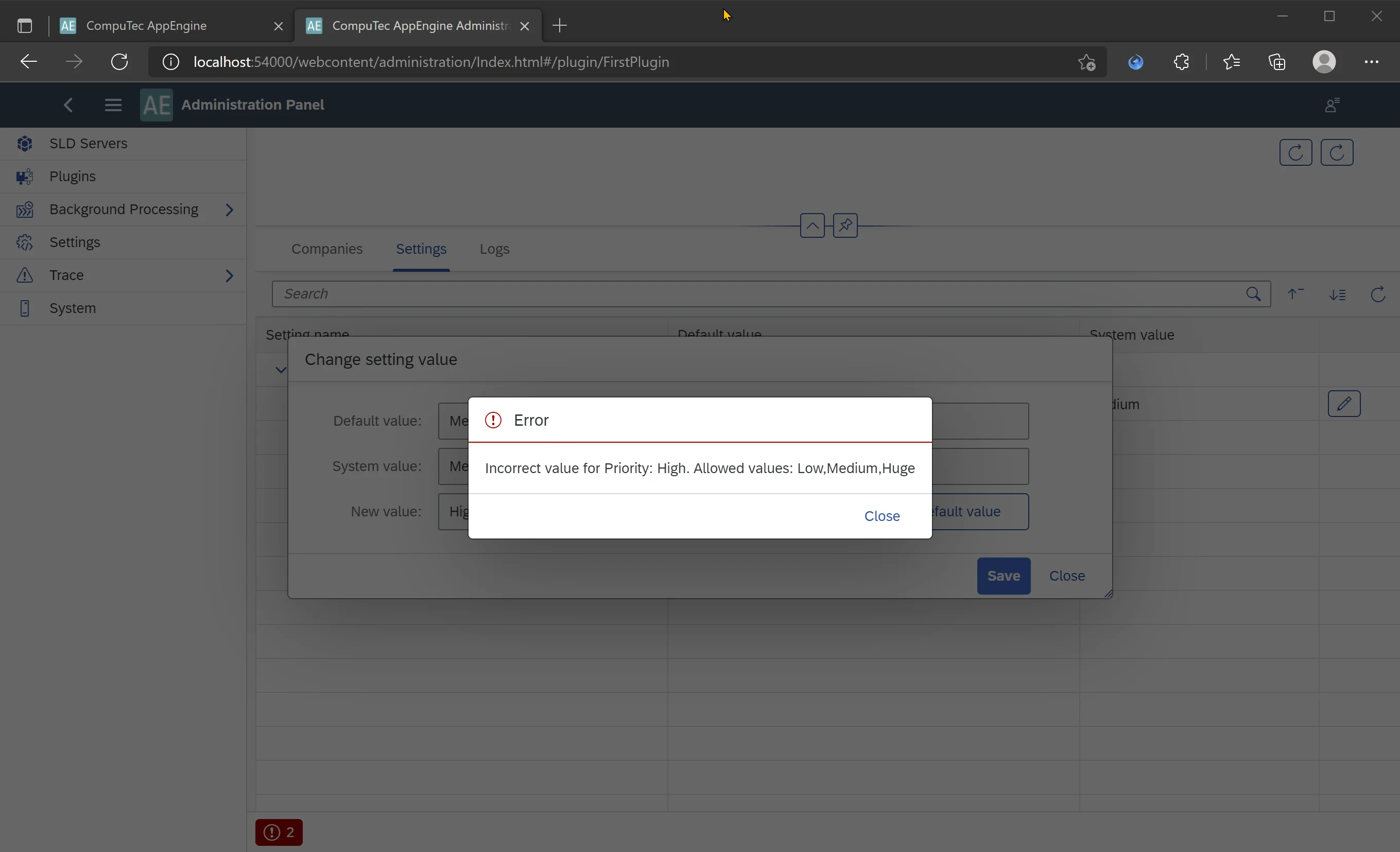 Incorrect Priority