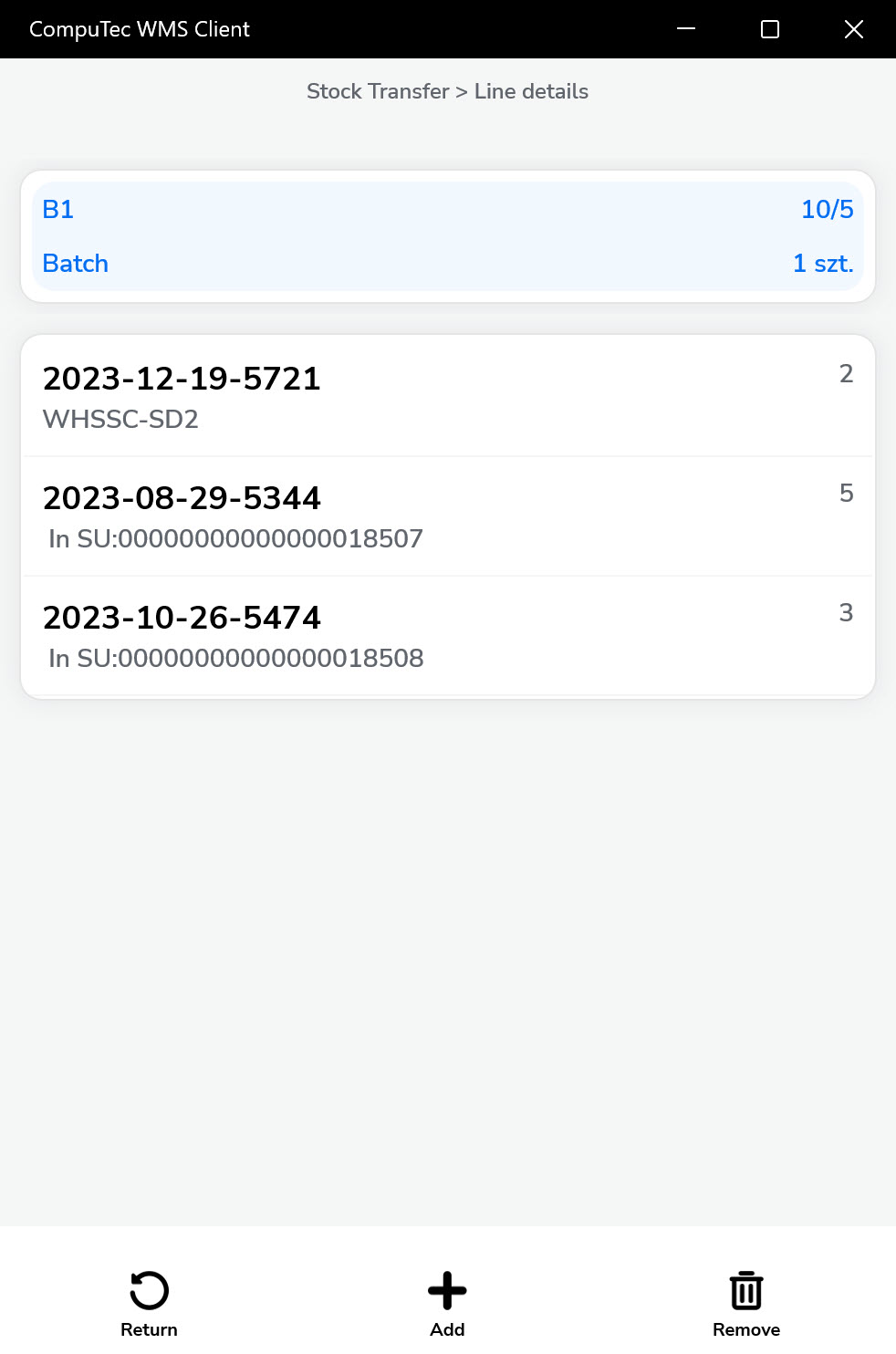 Line Details